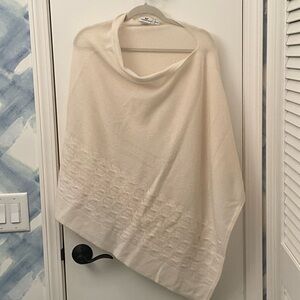 Vineyard Vines Cream Knit Poncho